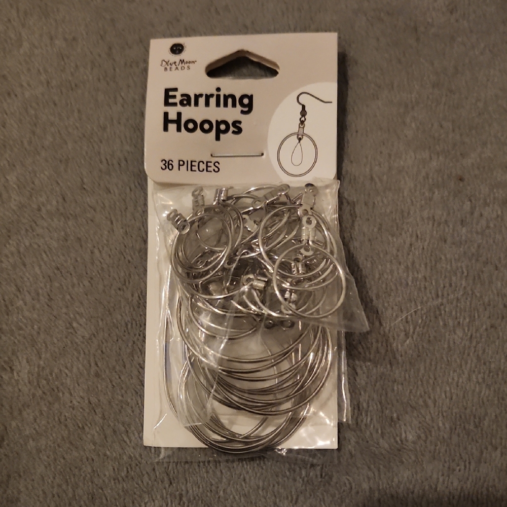 Blue Moon Silver Earring Hoops Collection